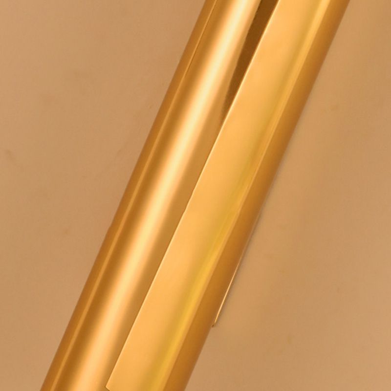 Lámpara de pared curva de pared Simplicidad posmoderna Lámpara de montaje de pared de acero inoxidable para sala de estar