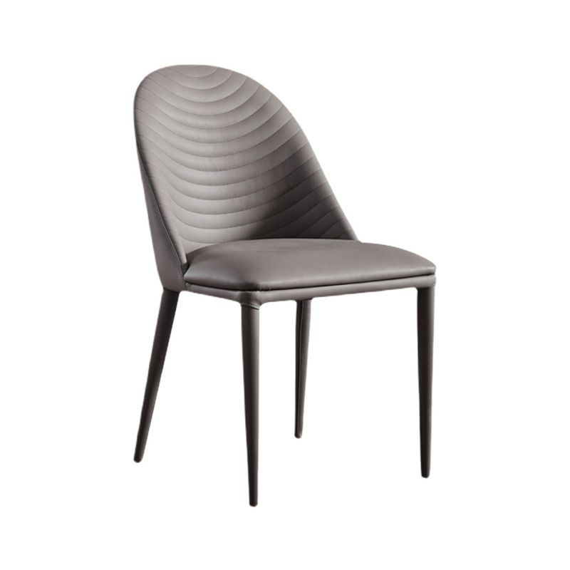 Dining Room Contemporary Dining Chair Upholstered Metal Legs Chair