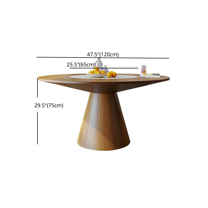 1/4/5/6/7 Pcs Ash Wood Dining Room Set with Round Table Modern Dining Set
