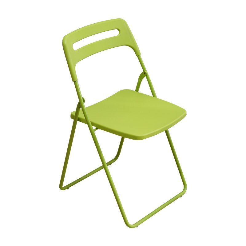 Silla lateral de metal moderna para interiores y exteriores, silla lateral de comedor plegable sin brazos