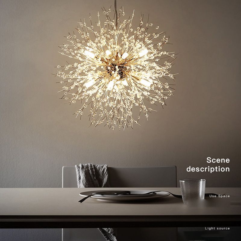 Dandelie Opgehangen verlichtingsarmatuur Moderne hangende hanglampen met meerdere hoofdlichten