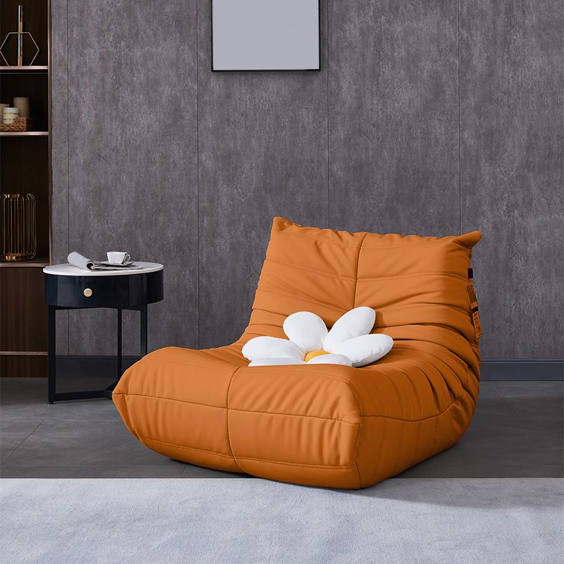 Nordic Caterpillar Lazy Sofa Balcony Designer Net Red Ins Light Luxury Single Leather