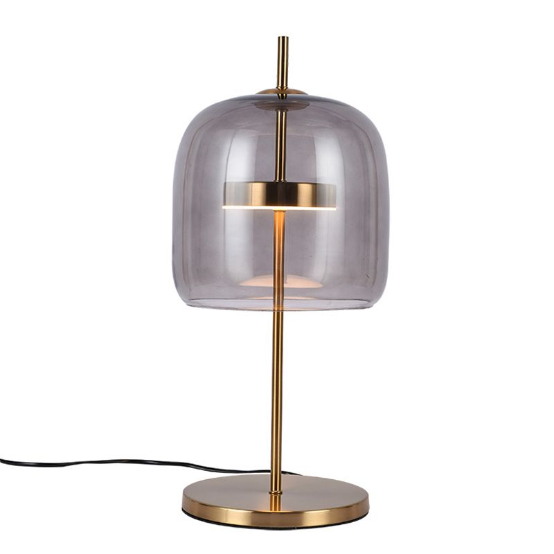 Ultra-modern Simplicity Bell Table Lamp Glass Nightstand Lamp for Bedroom