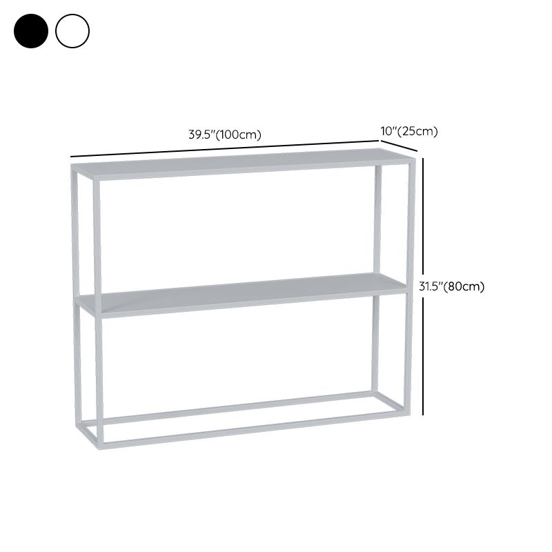 Modern Console Accent Table Antique Finish Rectangle Console Sofa Table in Metal