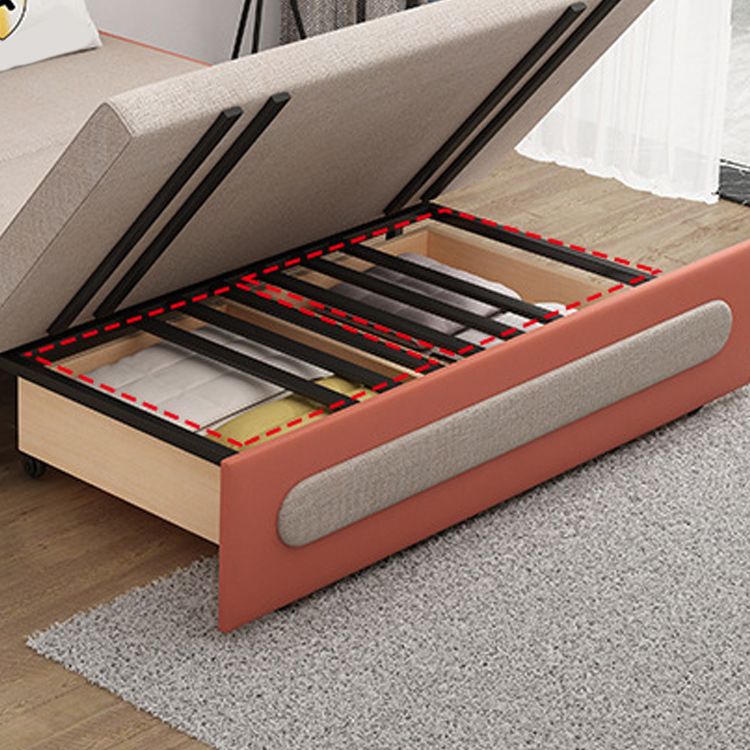 Pillow Included Sofa Futon Armless Cushion Back Convertible Sofa