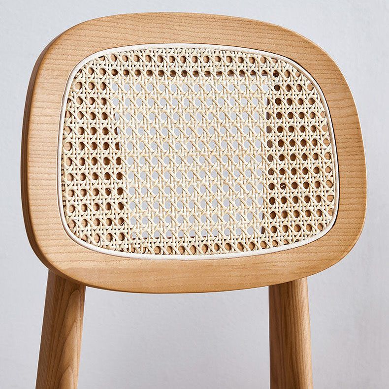 Contemporary Wood Dining Room Chair Cane Back Dining Chairs (Set of 2)