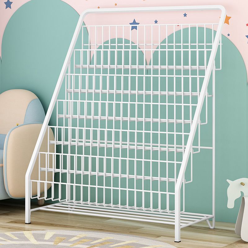 3/4/5/6-shelf Ladder Bookcase Modern Metal and Closed Back Book Shelf