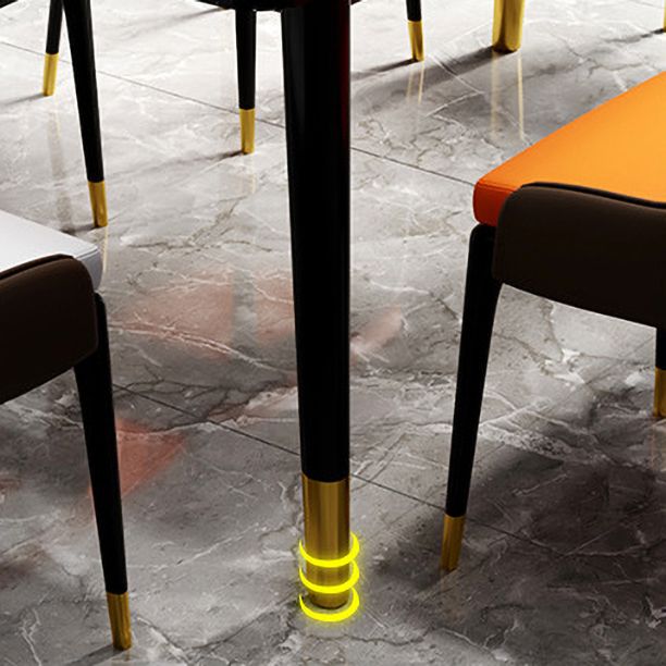 1/5/7 Pcs Metal Contemporary Dining Room Set with Rectangle Table Dining Set