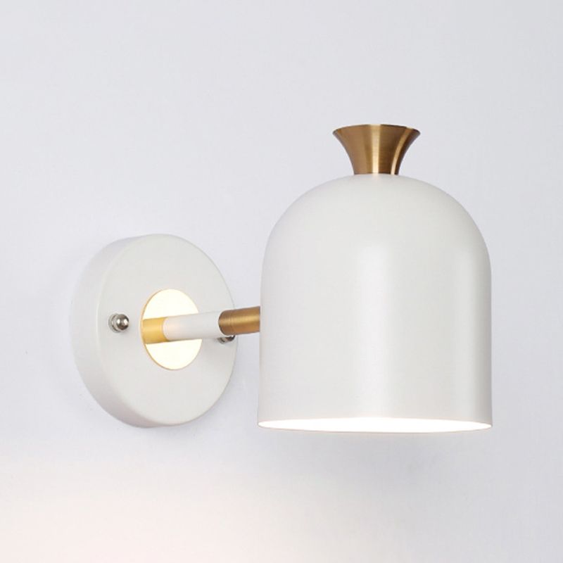 Minimalist Wall Sconce Lighting Household Colorful Metal Shade Wall Lighting Fixtures
