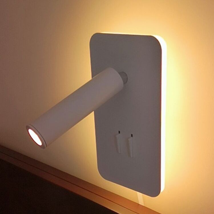 Moderner minimalistischer Stil Lesen Wandleuchte 2 Lichter Lesen Wandlampe für Schlafzimmer