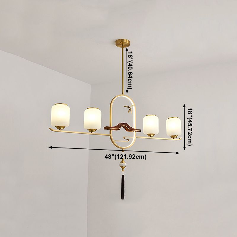 Luces colgantes de cocina contemporáneos Cilíndrico 5 Luz de luz Luz de luz accesorios