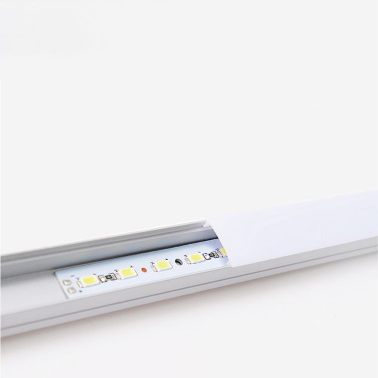 Minimalist 1 Light Wood Island Lamp Linear LED Long Strip Hanging Light