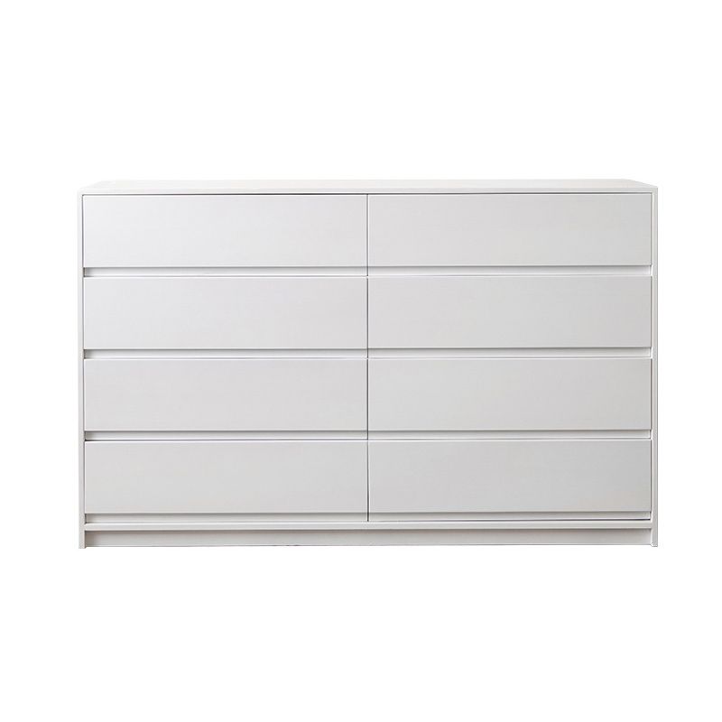 Contemporary Pine Wood Accent Chest with 8 Drawers Standard Chest