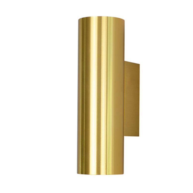 Modern Style Cylinder Wall Light Sconces Metal 2 Lights Wall Washer Sconce
