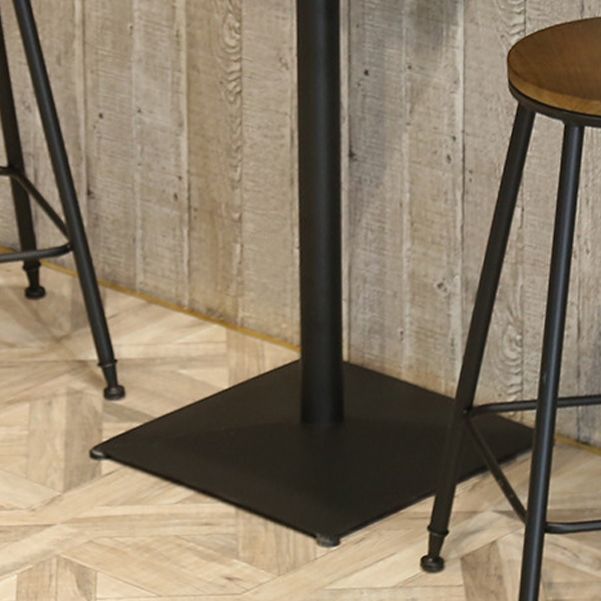 Tavolo da cocktail bar top in legno tavolo da bar base in metallo per caffetteria per caffetteria