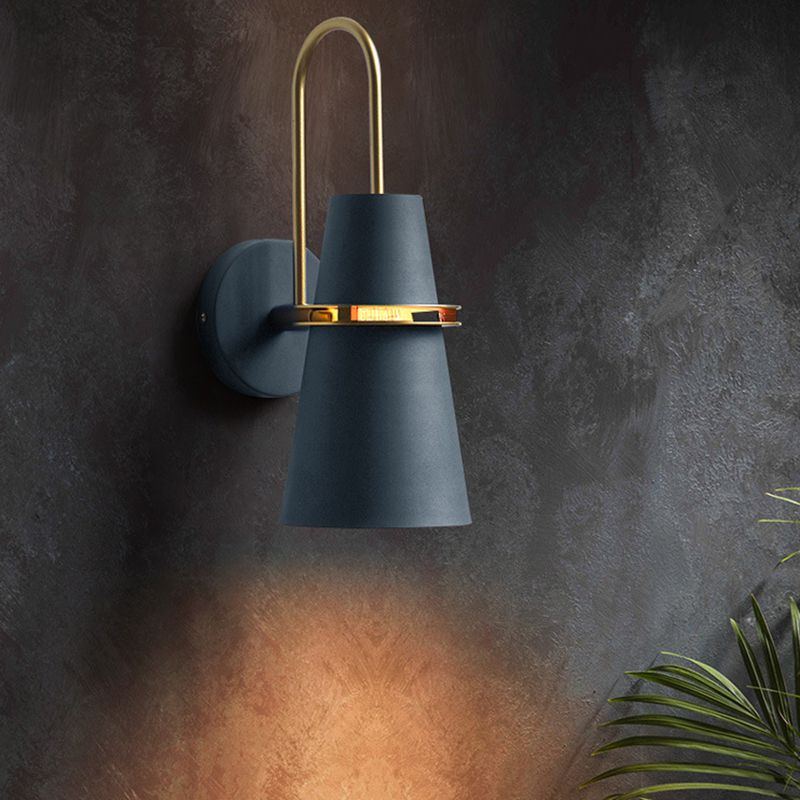 Metal Cone Shape Vanity Light Modern Style 1 Light Vanity Light Fixture