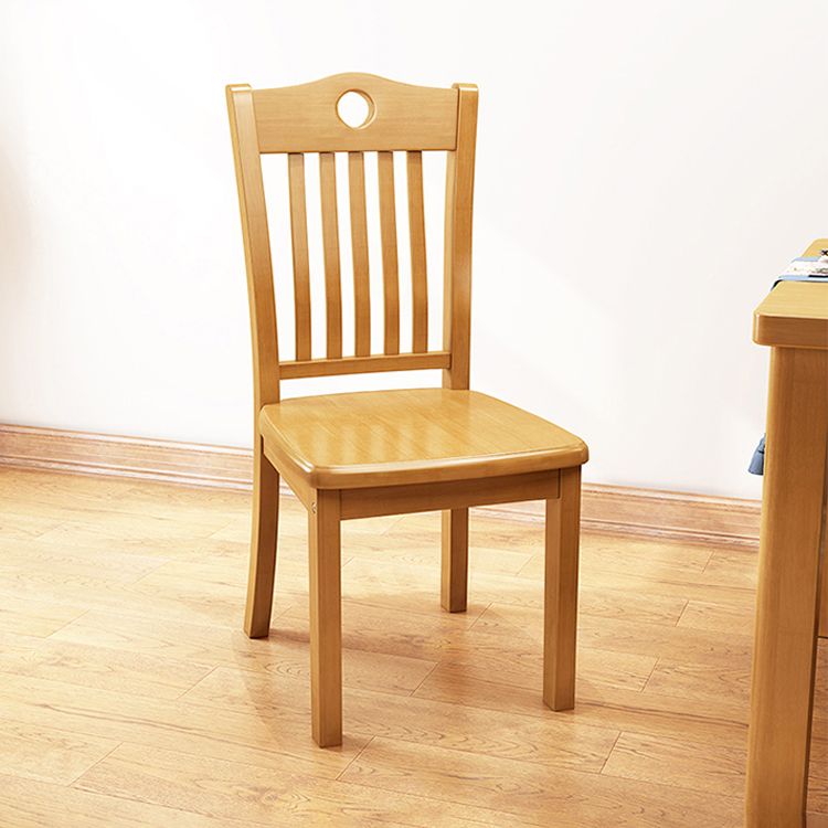Traditional Style Chair Dining Kitchen Armless Chairs with Wooden Legs
