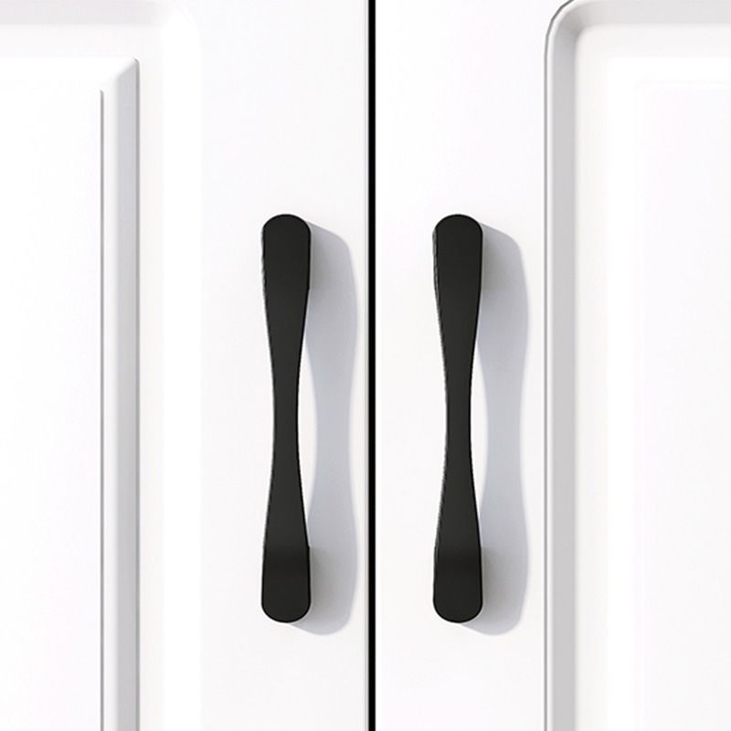 White Storage Chest Modern Style Wooden Storage Chest Dresser with Drawers and Doors