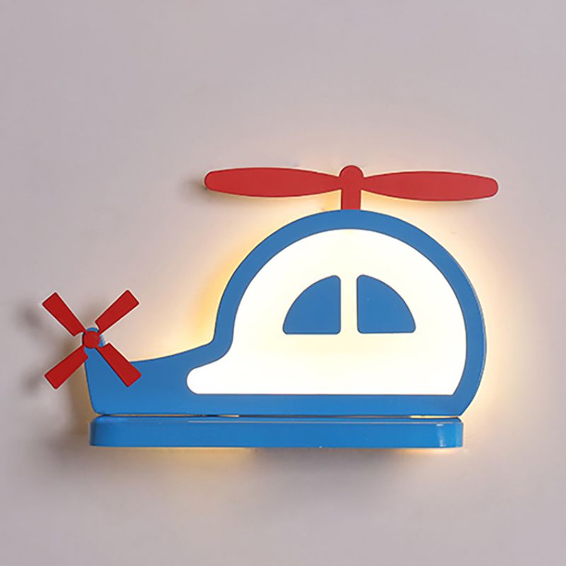 Stile per bambini a forma unica muro di metallo 1 luce da parete leggera luce