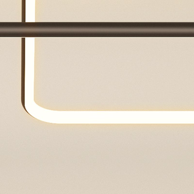 Squared Ceiling Mounted Fixture Modern Style LED Aluminum Ceiling Lighting