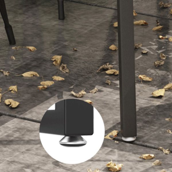 Industrial Unfinished Dining Set Metal UV Resistant Dining Set