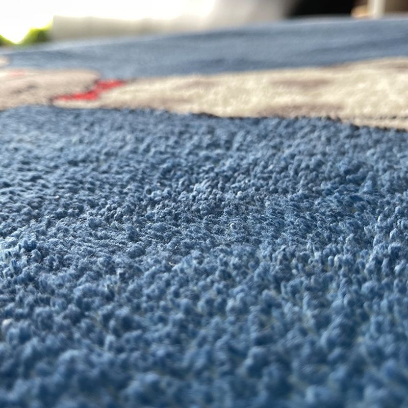 Orange Simple Carpet Polyester Geometric Carpet Stain Resistant Carpet for Living Room