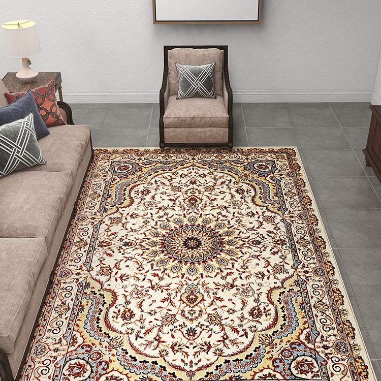 Tapis anticolaire multicoloe Polyester Fleur Fleur Rapis intérieur Tapis de support antidérapant pour le salon