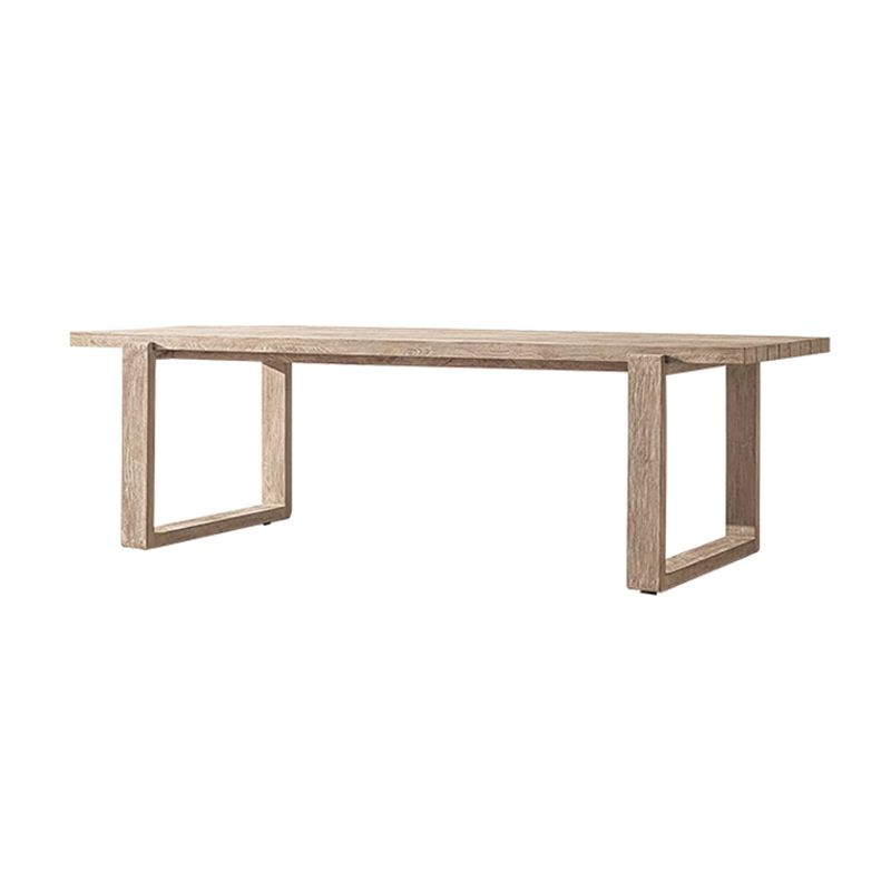 Boho Style 1/3/9 Pcs Patio Dining Table Set Wood Dining Table Set