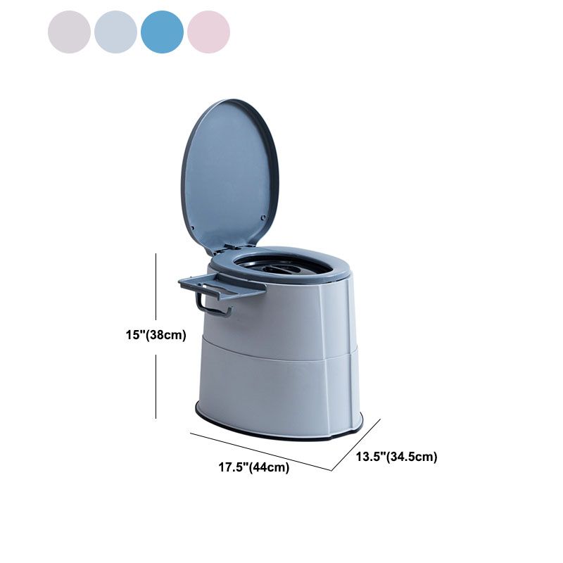 Modern Flush Toilet Plastic Round Floor Mount Toilet Bowl for Bathroom