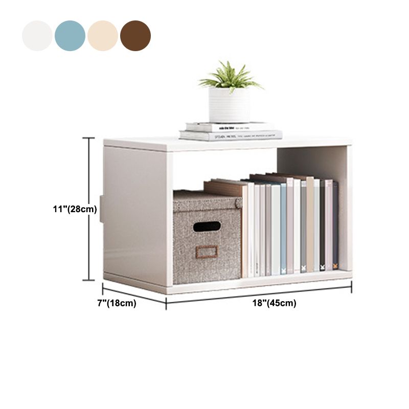 Open Back Modern Style Bookshelf 18"L Engineer Wood Bookshelf for Home Office