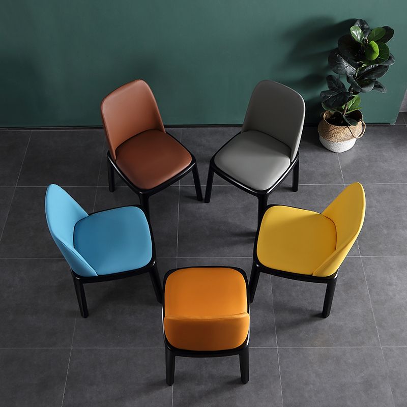 Sedia da pranzo moderna in legno massiccio sedia da pranzo parsons