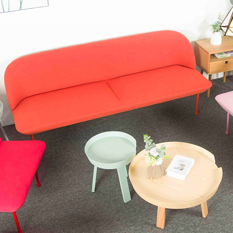 30.71" H Linen Armless Contemporary Sofa with Tight Back for Apartment