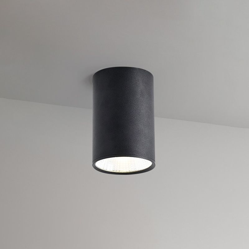 Aluminum Tubular Flush Mounted Lamp Nordic Style LED Ceiling Fixture for Hallway