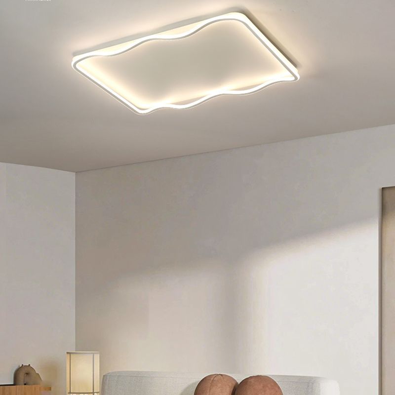 Metal Geometric Flush Mount Fixture Modern Flush Light Fixture for Living Room