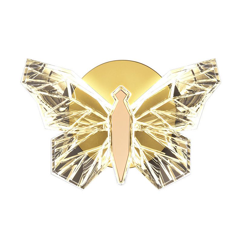 Nordic Style Metal Wall Light Butterfly Shape Wall Lamp for Children's Room