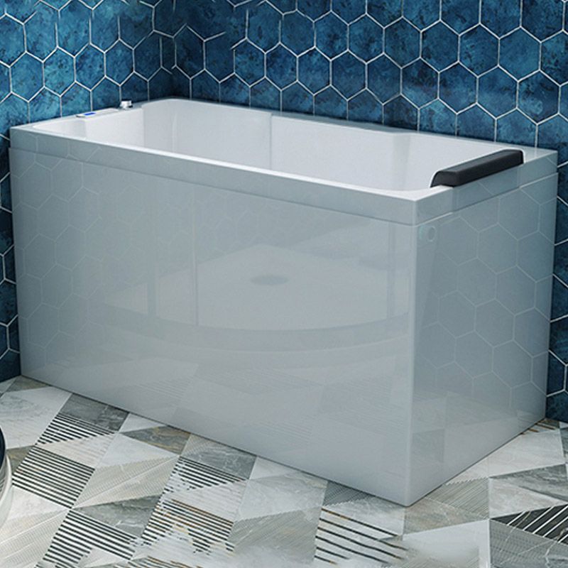 Bathroom Acrylic Apron Front Bathtub Modern Rectangular Bathtub in White