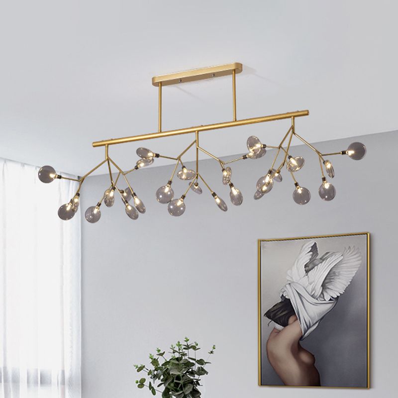 27 Lights Firefly Island Pendant Modern Acrylic Ceiling Lights for Dining Room