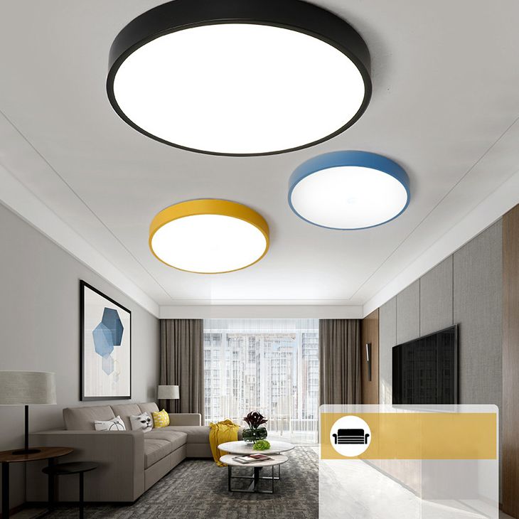 Circulaire acrylique Flush Mount Light Fixtures Modern Flush Mount Lamp