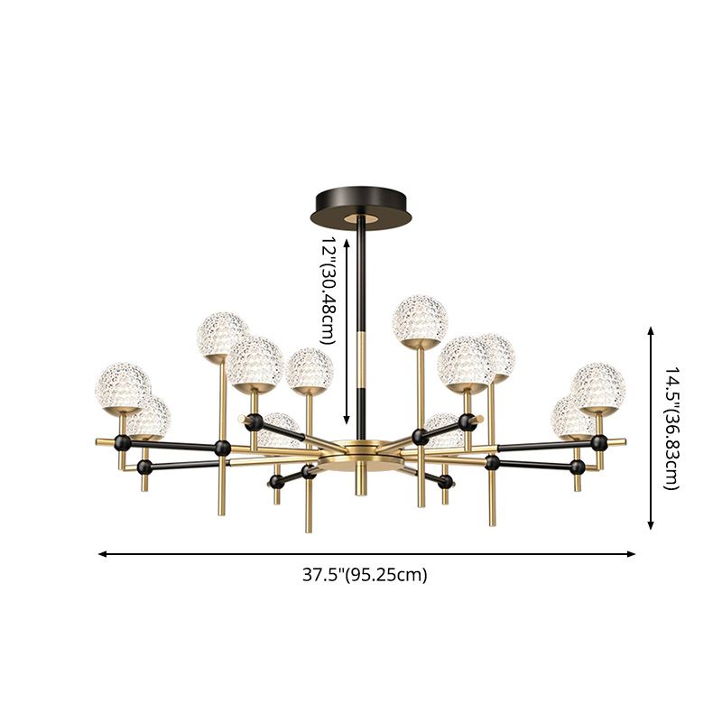 Branch Iron Suspension Light Postmodern Chandelier for Living Room Dinning Room