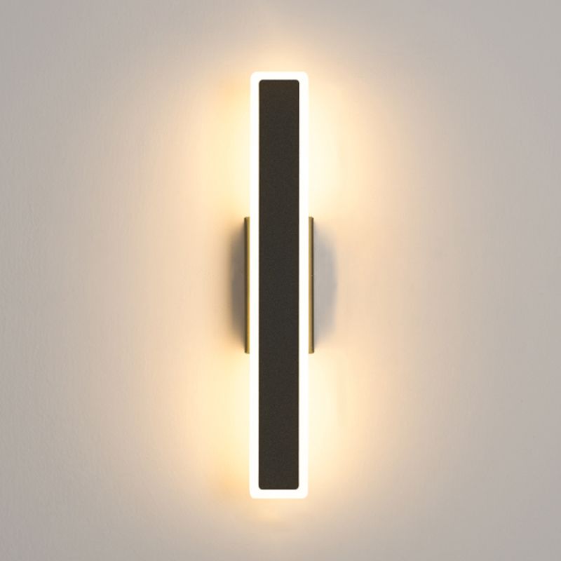 Forme de rectangle Lumières murales en métal moderne luminaires muraux de style moderne