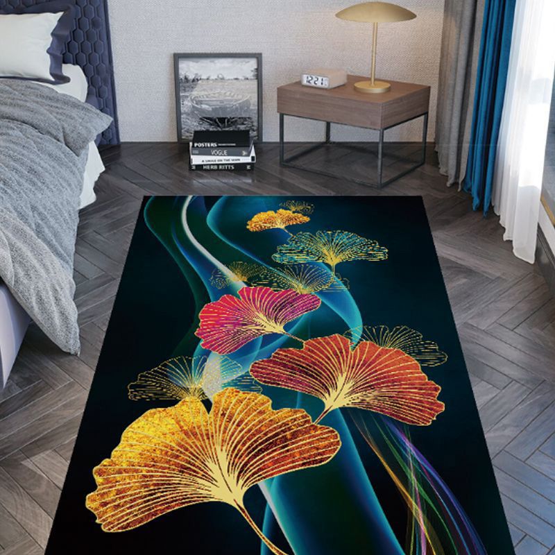 Modern Indoor Rug Leisure Animal Pattern Carpet Polyester Washable Area Rug with Non-Slip Backing