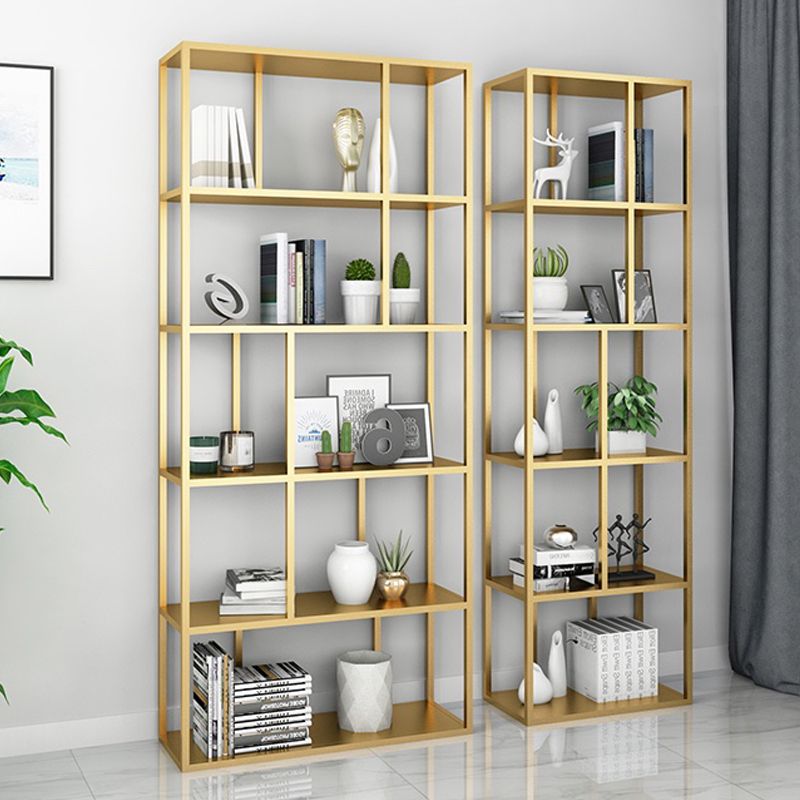 Modern Style Metal Bookshelf Open Etagere Shelf Bookcase for Office