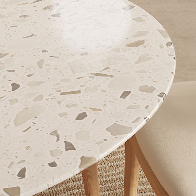 Contemporary Sintered Stone Dining Table Set Round 1/4/5/7 Pieces Dining Set for Home Use