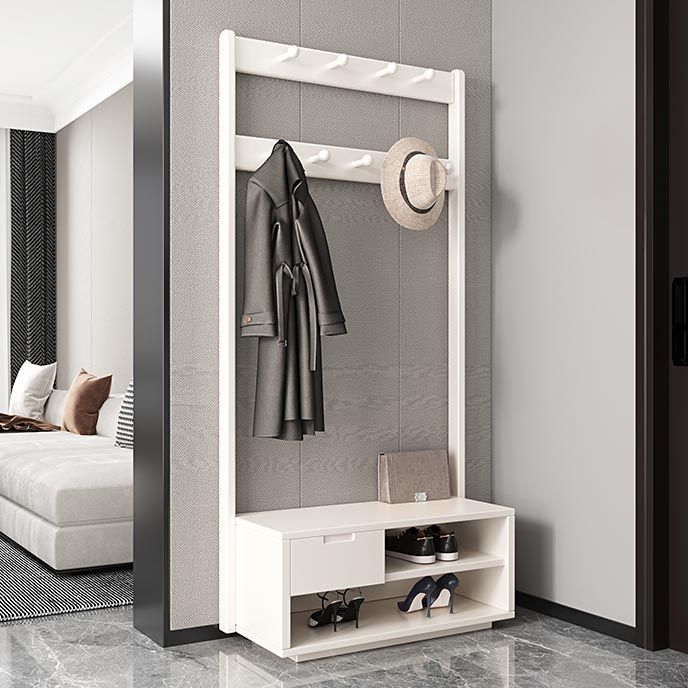 Modern Style Storage Armoire Home Wooden Wardrobe Cabinet with Shelves