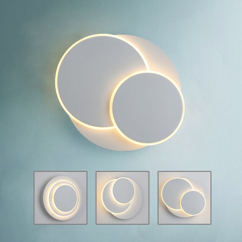 Lampada a parete a LED rotabile in ferro battuto la lampada con applique per soggiorno camera da letto