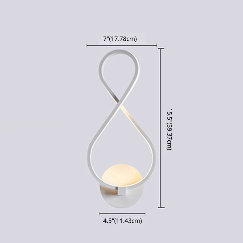 Modern Creative LED Wall Lamp Aluminium Linear Wall Sconce with Acrylic Shade