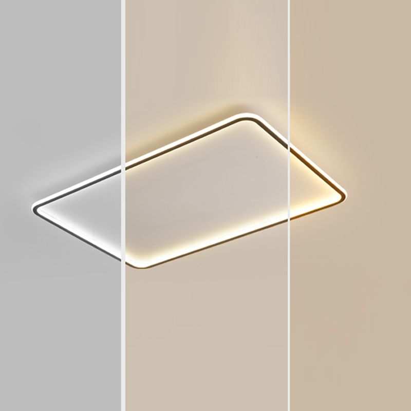 Luminaire de plafond à montage encastré simplicité géométrie LED plafonnier