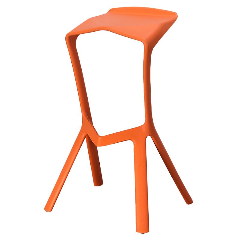 Nordic Stackable Bar-stool Plastic Counter Bar Stool for Home