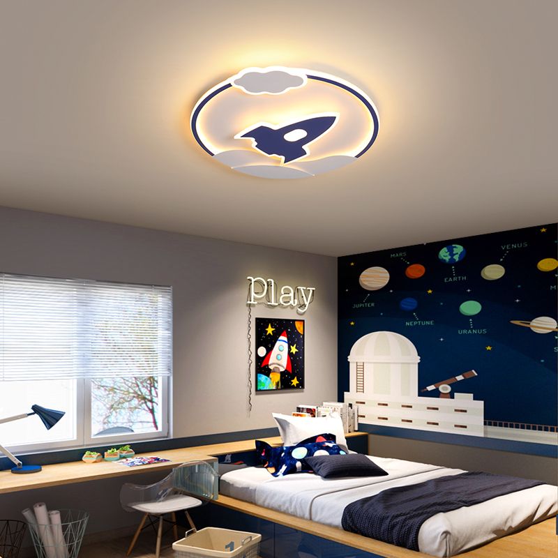 Kids Flush Mount Light Metal LED Ceiling Mount Light Fixture for Children's Room