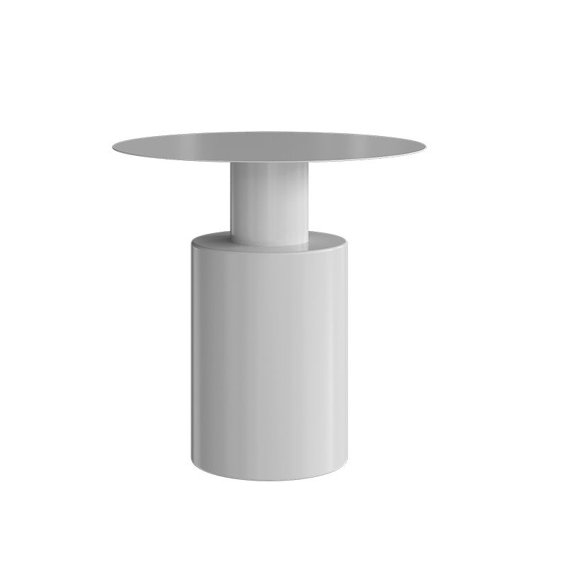 Metal Side End Table Pedestal Side End Table for Living Room
